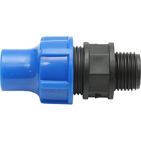 Giunto per tubo di gocciolamento con filettatura esterna D16mmx1/2 pollici, per sistemi di irrigazione (1/4)