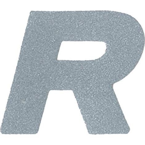 Adesivo Rifrangente Lettera R (1/5)