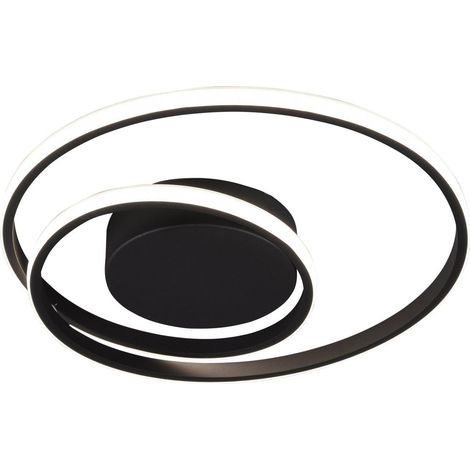 Plafoniera da Interno a LED in Metallo Nero Opaco (1/3)