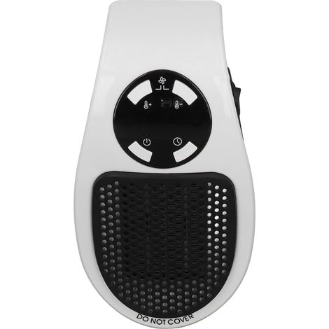 Petit radiateur 500W fonction température constante, silencieux, protection surchauffe, blanc, pour petit espace maison bureau, fiche UK 220V (1/5)