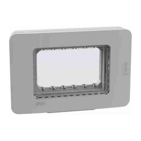 BTI28603G 3-Modul-IP55-Platte – grau