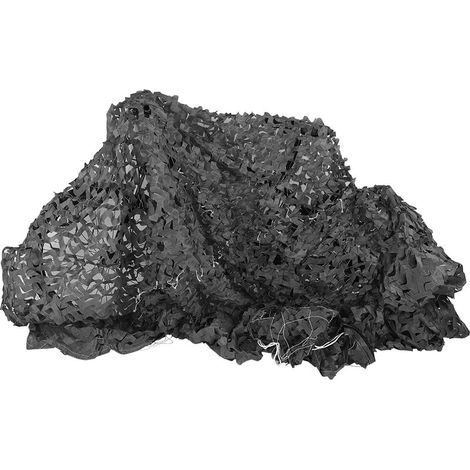 Filet de camouflage armée pour tir, chasse, randonnée et protection UV (Gris 2x4 mètres) (1/5)