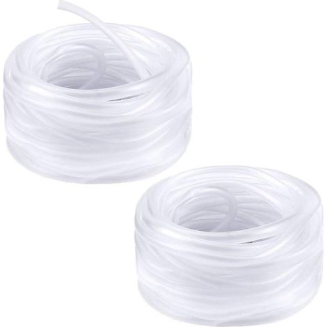 2 Pcs 5m Tuyau Pour Pompe Air(diamtre Intrieur 4 Mm + Diamtre Extrieur 6mm), Tube Air D'aquarium Transparent Tuyau D'aquarium En Pvc Tuyau De Po (1/5)