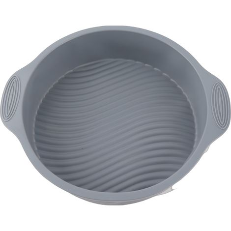 Moule à gâteau en Silicone de 9 pouces, forme ronde, divers plats de cuisson pour four (gris) (1/5)