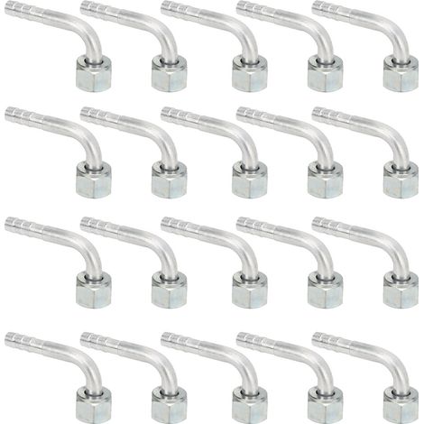 Connecteur coudé à 90 ° pour climatiseur de voiture, 20 pièces, Joint en aluminium universel adapté aux voitures (1/5)