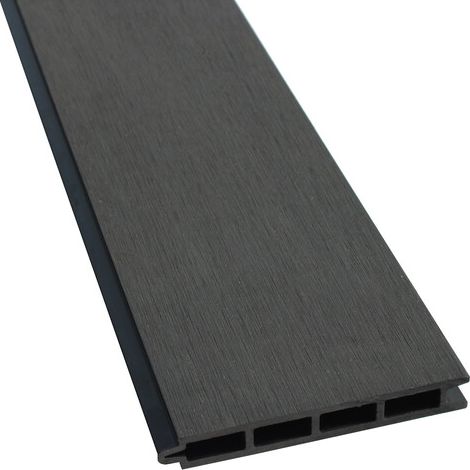 Lama de valla composite Larko gris antracita 176x14,8x2,1cm