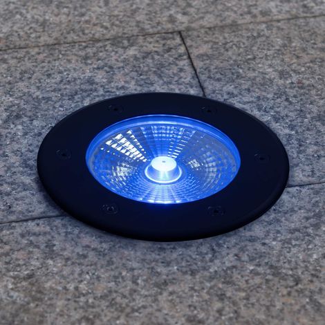 RGB-LED-Bodenleuchte für außen - 18W - 12V DC - IP67 - Ø15cm -