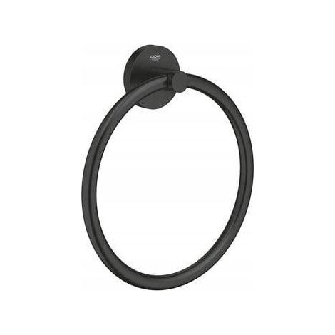 Grohe Essentials Anello Porta-Asciugamano Nero Opaco 18 cm