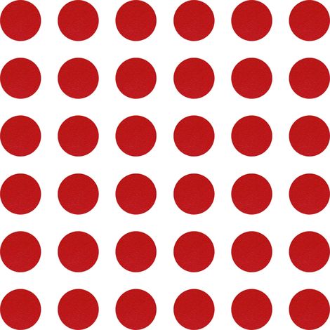 36x Cache vis adhésif autocollant diamètre 25mm protection bouchon trou obturateur meuble table chaise maison, Rouge feu (1/4)