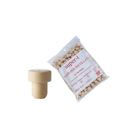 TAPPO SINTETICO IN SIMILSUGHERO SUPER-T MM.28X13- - mm.28x13 super-t, in busta da pz.100 - 1 confezione