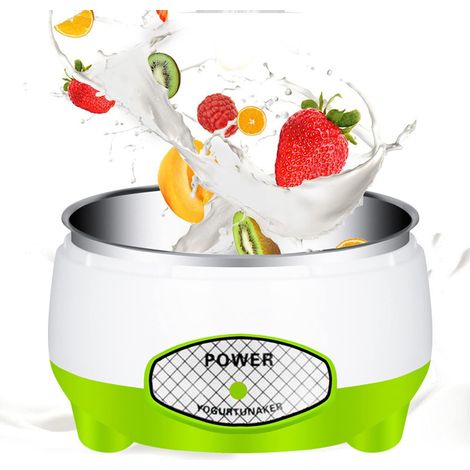 Yaourtiere automatique avec cuve interieure en acier inoxydable pour yaourt fromage et vin de fruits appareil ménager polyvalent (1/5)