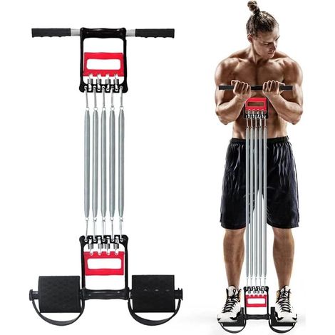 Tondeuse Main Pince Expander Poitrine 3 en 1 Pull-up Bars Printemps Exerciseur Élastique Sit Up Tirer Corde Maison Fitness équipement matériel Musculation (1/5)