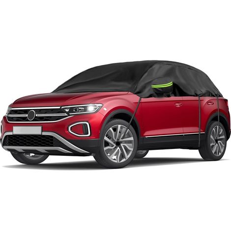 Halbe Autoabdeckung Wasserdicht für VW T-ROC 2017-2024, UV-Schutz, Staubdicht, Schwarz (1/5)
