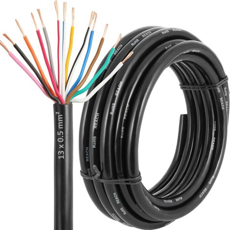 13pôles Electrique Câble 20AWG 13×0.5mm² 5Metros Extension Câble13Conducteurs Automobile Câble (1/3)