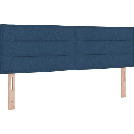 Maison Exclusive - LED Kopfteil mit LED-Lichtleisten Blau 144 cm