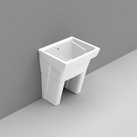 Lavatoio da appoggio in ceramica MESSICO 75x61 in ceramica bianco lucido Ceramica Dolomite (1/2)