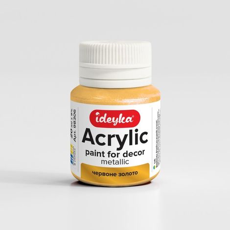 Metallic-Acrylfarbe Rotgold 20 ml