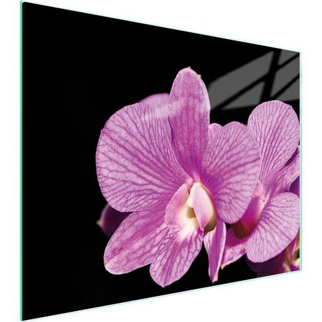 Glasschneidebrett 52x40 Orchidee