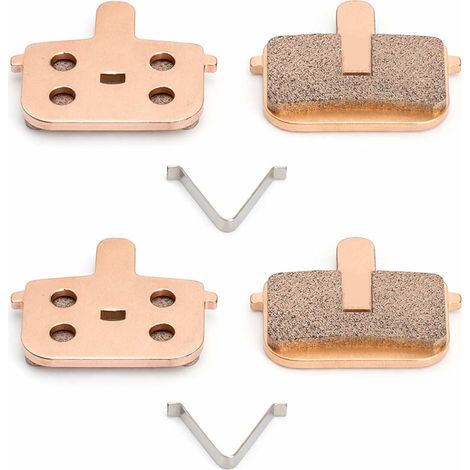 2 Paires Plaquette Frein Velo Haute Performance en Métal, Plaquettes de Frein à Disque pour Vélo et VTT, Plaquettes Métalliques Résistantes à la Chaleur, pour Vélo Électrique et Trottinette Électrique (1/5)