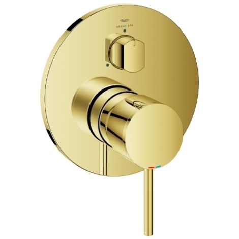 Grohe Atrio Monomando con inversor de 3 vías. Gold, 24356GL0 (1/2)