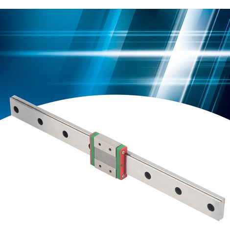 Rail de guidage linéaire MGW12C-300-1R avec curseur élargi miniature (1/5)