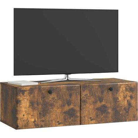 Maison Exclusive - Mobile Porta TV da Muro 98 x 41 x 30 cm Rovere Fumo (1/5)