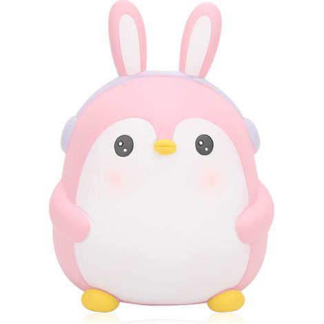Piggy Bank Cartoon Cute Penguin Shape Pink Large Capacity Coin Bank Ornament Children Toy Gift (1/5)