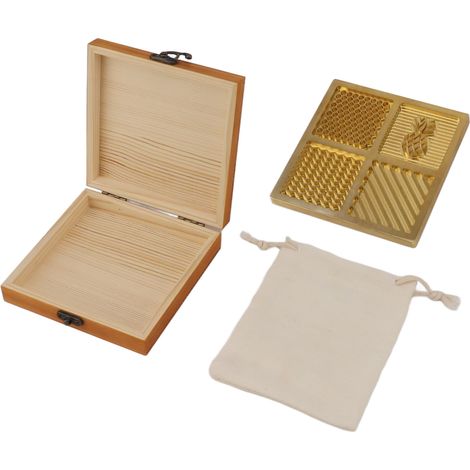 Plateau à glace en laiton Carré Personnalisable pour Cocktails et Whiskey Design Artistique Rapide et Durable 10x10cm (1/5)