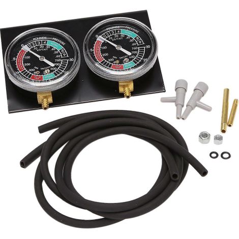 Compatible avec 1 jeu d'outils de synchronisation de carburateur de moto, manomètre à dépression, équilibreur de dépression // Noir (1/5)