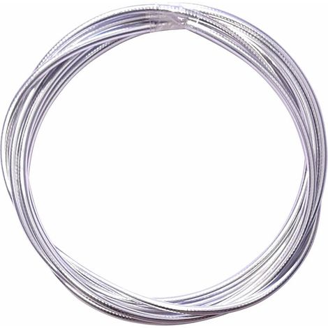 Guaina universale per cavi in acciaio cromato, diametro 5 mm, lunghezza 3 m, con inserto in plastica per la protezione dei freni a gas. (1/3)