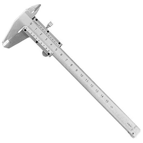 Pied à Coulisse de Haute Précision en Acier au Carbone, Outil de Mesure Jauge Micrométrique en Métal Durable et Clair, 0-150mm avec Boîte de Protection