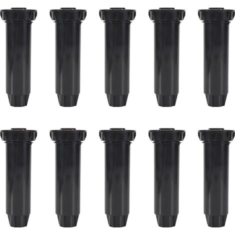 Arroseur - 10 Pièces - Plastique Noir - Rotation 360 Degrés - Jardin Pelouse - 15 x 1,94 cm (1/5)