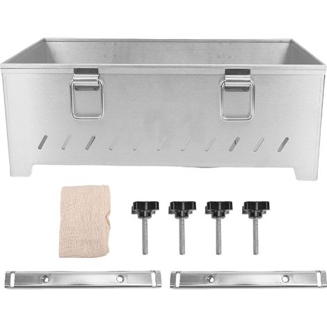 Moule rectangulaire en acier inoxydable 304 pour presser la viande, adapté à un usage commercial et domestique, avec une capacité de 5 kg / 11 lb. (1/5)