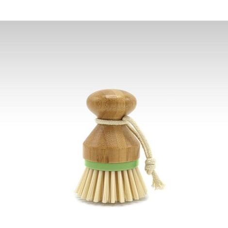 1 Pcs Brosse à Paume en Bambou(Vert), Brosse à Récurer pour Nettoyage des Vaisselle Casseroles Plates Éviers de Cuisine (1/4)