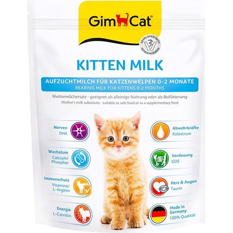 GimCat  Leche para gatitos  Leche en polvo para gatitos 200 g - Leche en polvo para gatitos 200 g