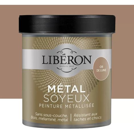 Peinture métallisée Libéron Métal Soyeux Or de lune 0,5 L (1/3)
