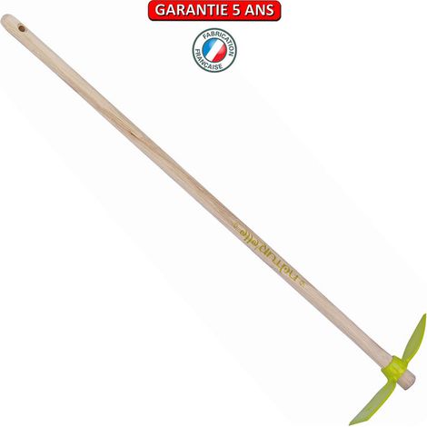 OUTILS PERRIN Serfouette panne & langue forgée manche 100cm - Kiwi (1/2)