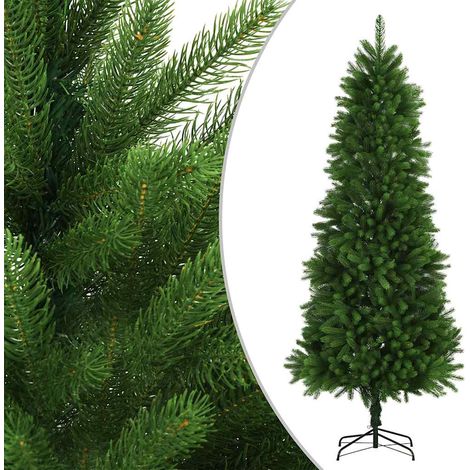 Arbre de Noël artificiel, Sapin de Noël Artificiel pour Décoration de Fête de Noël avec LED et boules 240 cm Vert LKOWF25587 (1/5)
