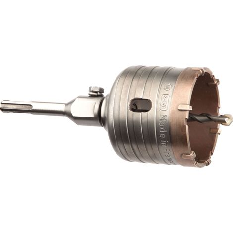 Kit sega a tazza in metallo duro SDS+ Diam. 68 mm Long. 90 mm + trapano centrale CRUSHER - DIAGER - 325CD68