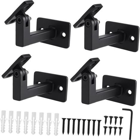 Support de main courante réglable en forme de L pour escalier, chambre à coucher, couloirs, couloirs (1/4)