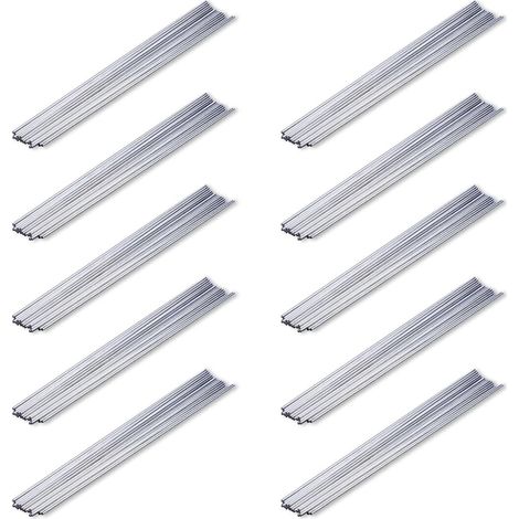 200PCS 300mm x 2mm Barres D' de Tige Ronde en Acier Inoxydable pour RC (1/5)