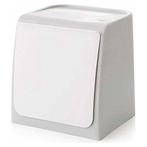 Mini-Mülleimer zur Wandmontage, lochfreier Küchenabfalleimer, Mülleimer für Küche, Bad, Toilette, Büro – Grau