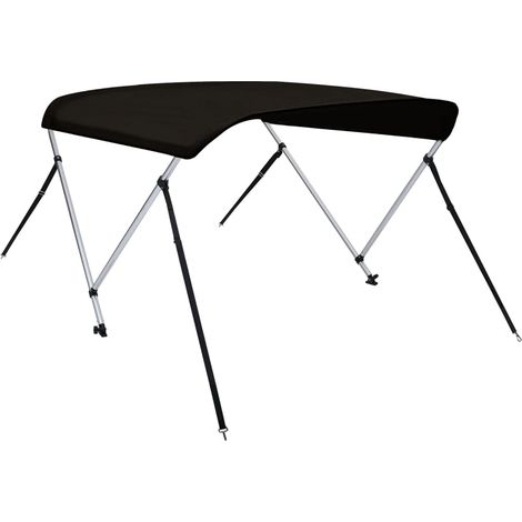 Store Banne - Auvent bimini à 2 arceaux noir 180x150x110 cm fr10496 - Maison La Vie (1/5)