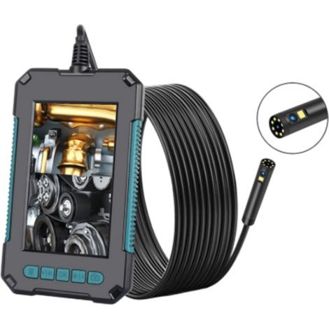 Industrie-Endoskop, Endoskop-Inspektionskamera mit zwei Köpfen, 1080P HD Dual-Lens-Digital-Endoskop, 4,3-Zoll-LCD-Bildschirm, IP67 wasserdicht, mit 8 LED-Leuchten, (2M) (1/5)