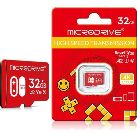 Carte micro 32Go- Convient aux caméras de surveillance, aux enregistreurs de conduite, aux téléphones portables et aux tablettes (1/5)