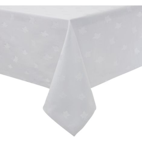Nappe carrée blanche feuilles de lierre Luxor (GW451) - MITRE LUXURY (1/4)