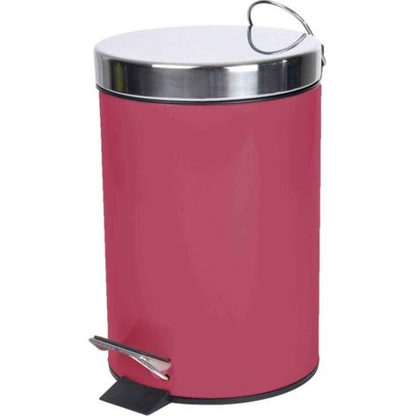 Poubelle de Salle de Bain "Metalia" 3L Framboise (1/3)
