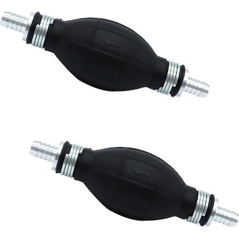 Pompe de transfert de pompe à main 8mm 2 pièces, pompe à essence pompe de ligne de carburant en caoutchouc pompe d'aspiration portable (1/5)
