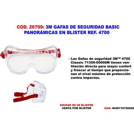 Gafa Proteccion  Ocular Policarbonato  3M (1/2)