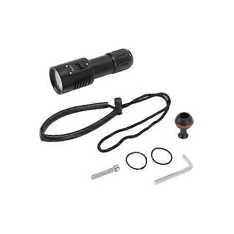Taucherlampe 5000 lm, 6 Leuchtmodi, tragbare Unterwasserlampe, Tauchtiefe bis 100 Meter, IPX8 wasserdicht, Aluminium (1/5)